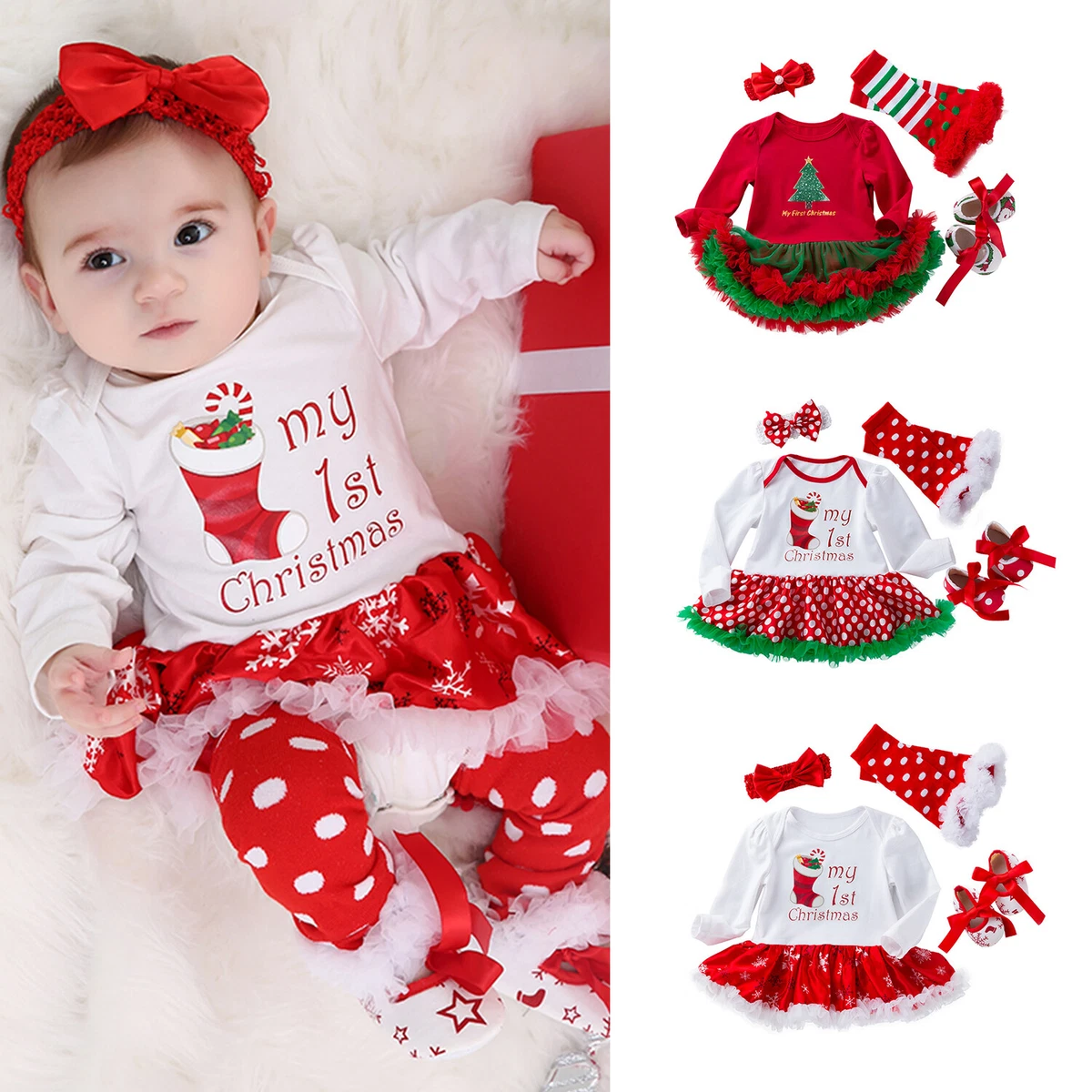 Infant christmas tutu sale