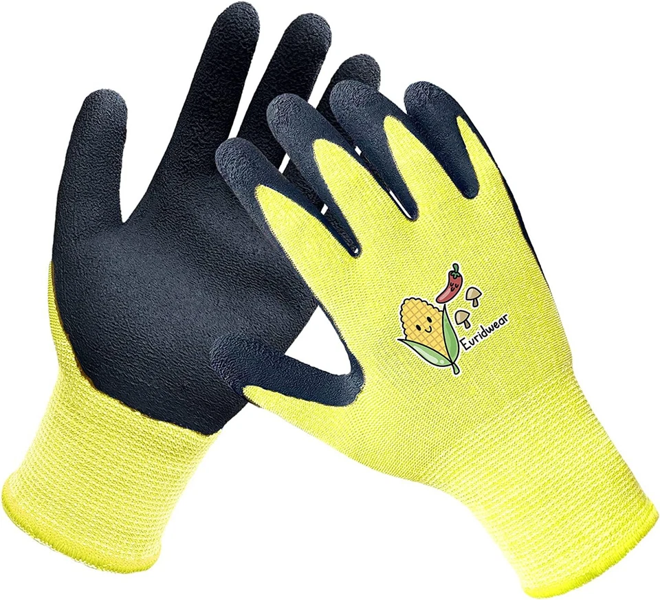 EvridWear Children Kids Gardening Latex Painting Work Gloves for Boys Girls - Image 3 of 4