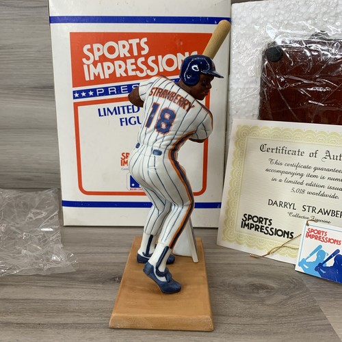 FIGURINA DARRYL FRAGOLA NEW YORK METS IMPRESSIONI SPORTIVE 9,5" 424/5018 COA - Foto 3 di 8