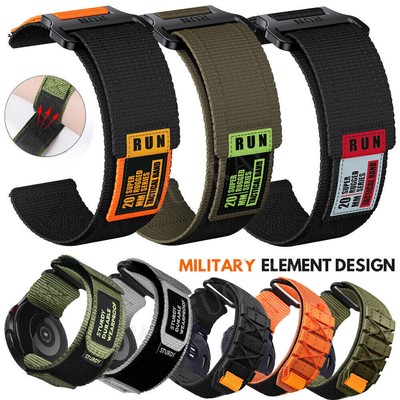 Nylon Rugged Armband Für Samsung Galaxy Watch 6 5 4 3 Classic 42-47mm Active 2 1