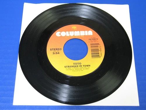 TOTO - Stranger In Town /Change Of Heart - 80s Rock 45 VG+ VINYL RECORD