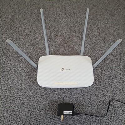 TP-Link Archer C5 AC1200 Dual Band Gigabit Wi-Fi Router Working EUC