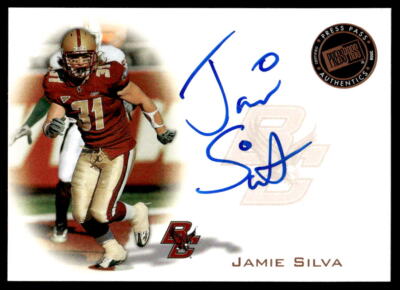 2008 Press Proof #PPSJS2 Jamie Silva Football Boston College