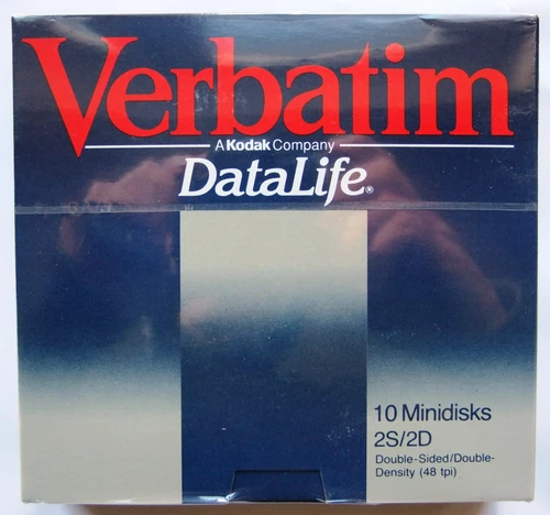 VERBATIM DATALIFE  10 MINIDISKS  48T PI DOUBLE SIDES DOUBLE DENSITY