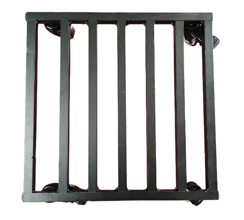 Aluminum Square Plant Dolly Stand Rolling 4 Wheels Caddy Holder Patio Pot Black - Picture 18 of 46