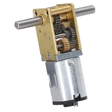 Worm Geared Motor Micro Brush DC3V 4RPM 2 Shaft Mini Reduction