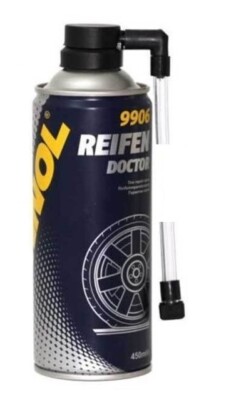 MANNOL Emergency Flat Instant Puncture Tyre Weld Repair Foam Sealant 450ml