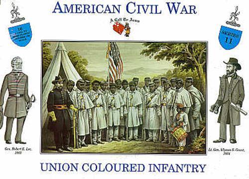 A Call To Arms Series 11 1:32 Coloured Union Infantry 16 figures - Picture 1 of 1
