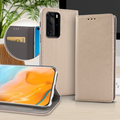 Book Cover Smart Magnet für Honor X8, gold