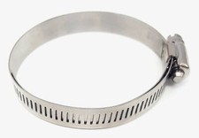 Ten SAE Size 24 Lined Hose Clamps All 300 Stainless 1-1/4" to 2" Range