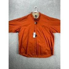 RedHead Shirt Mens 3XL Orange Spill Resistance Nanotex Button Down Pocket NEW