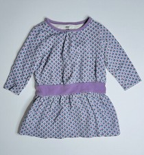 Tea Collection Dress Long Sleeve Purple Lavender Floral  Dress Girl Size 12-18M
