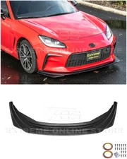 For 22-Up Toyota GR86 JDM ABS Plastic Black Front Bumper Lower Lip Splitter
