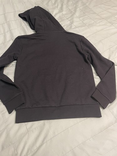 Adidas Youth Small Hoodie Sweatshirt NWT Black Boys Girls Black - Picture 4 of 4