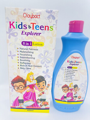 Olaybact Kids & Teens Explorer 8 in 1 Natural Fairness Lotion 400ml