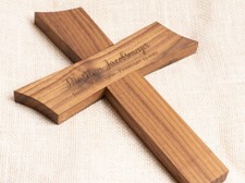 Cruz conmemorativa para tu ser querido | Pequeño marcador de tumba de entierro de madera hecho a mano