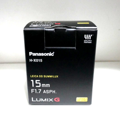Panasonic LUMIX G LEICA DG SUMMILUX 15mm /F1.7 ASPH. H-X015-K