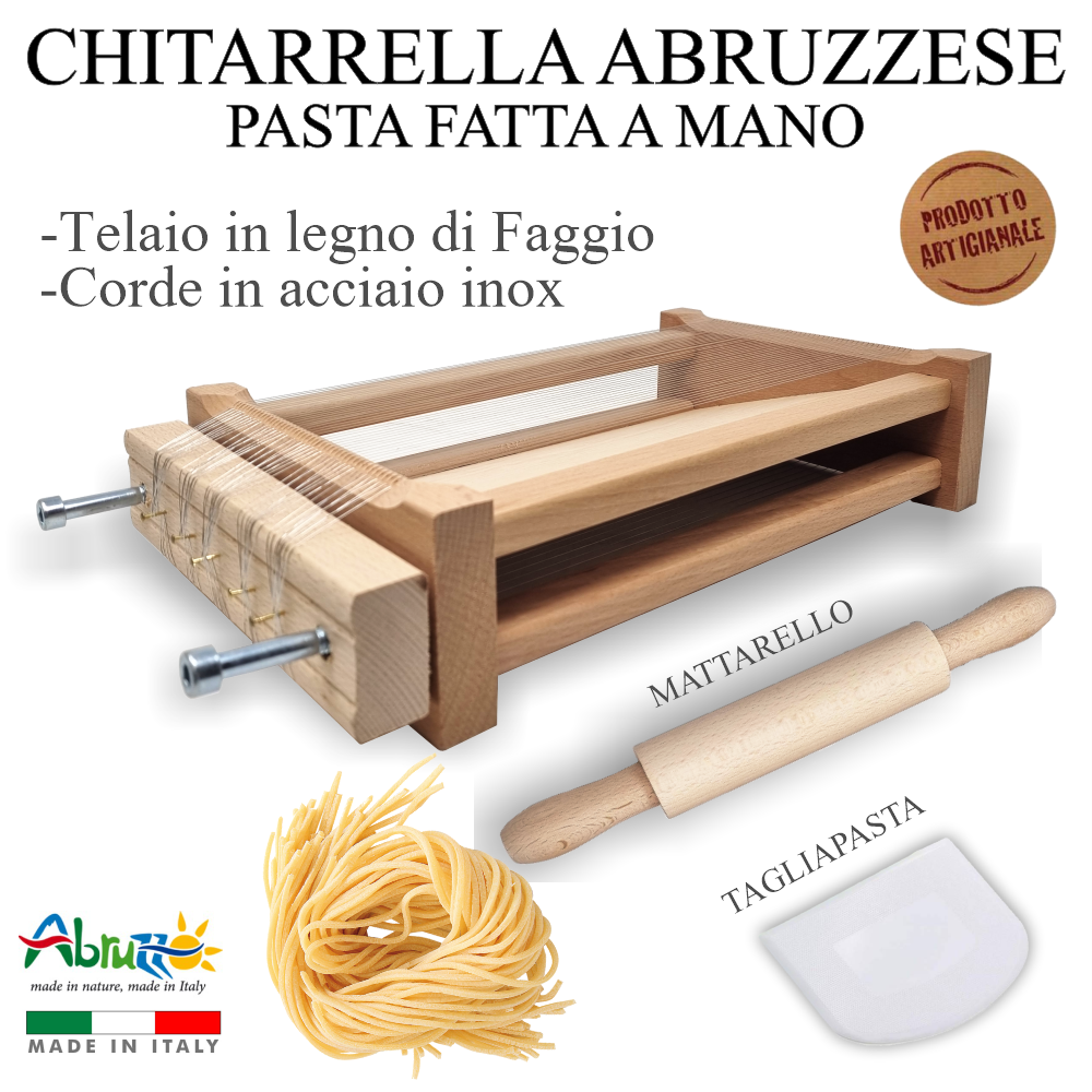 CHITARRA con MATTARELLO Pasta Spaghetti fettuccine Abruzzese TAGLIAPASTA
