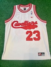 LeBron James VNTG🔥 Nike NBA Cleveland Cavaliers Rewind 1972 Sewn Jersey XL