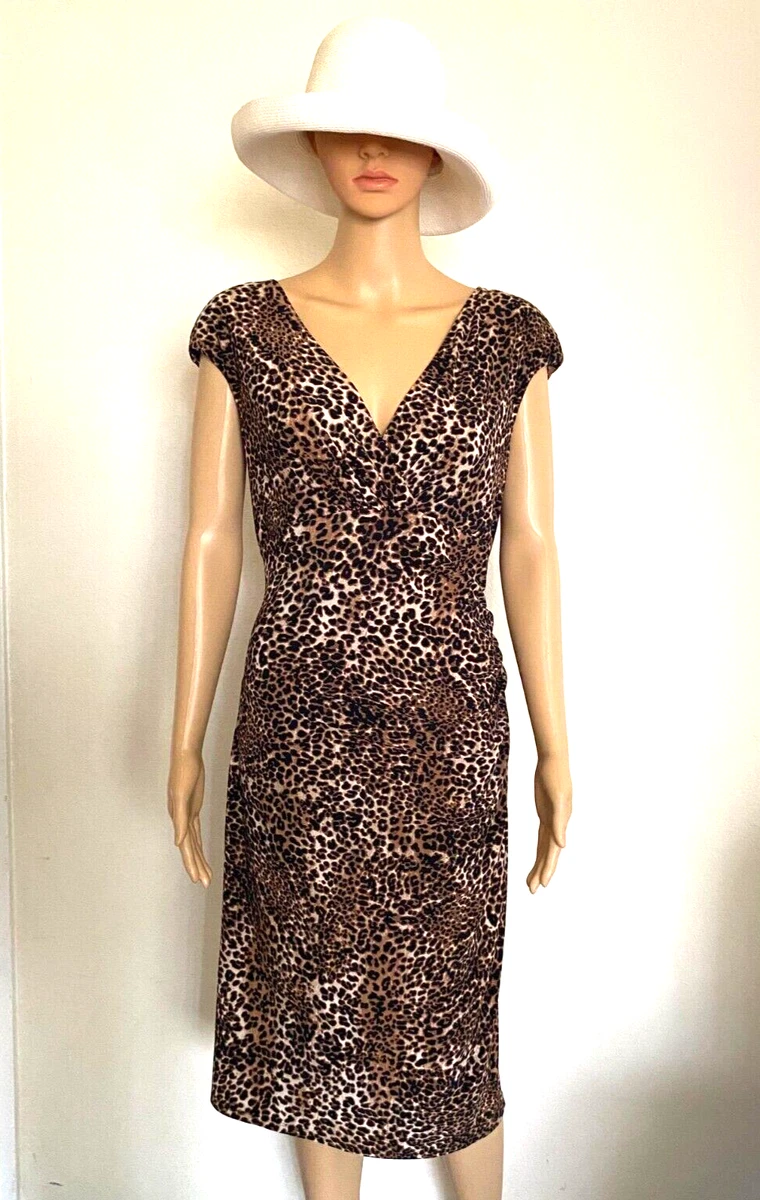 Animal print dress size clearance 16