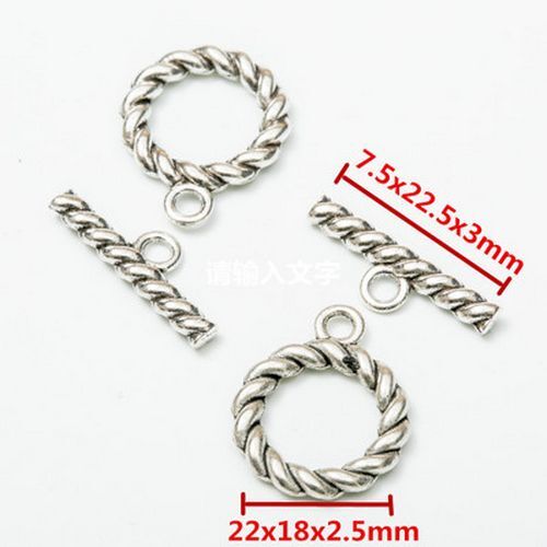 Toggle Clasp Findings End Clasps Connectors Hooks DIY Jewelry Making 10Set/Lot - Picture 5 of 20