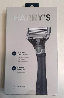 nib razor cartridges truman blade handle navy kit