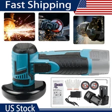 Mini Angle Grinder Cordless Brushless Micro Angle Grinder W/ 2PCS 12V Batteries
