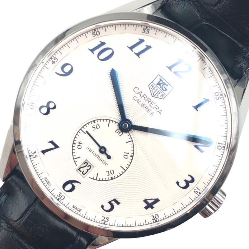 時計 TAG HEUER Carrera Heritage Caribre 6 TAG Heuer Carrera Heritage Calibre 6 With Silver Dial