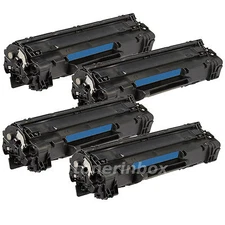 4 Pack Comaptible CE285A 85A Toner For Laserjet Pro P1102 M1132 M1212nf M1217nfw