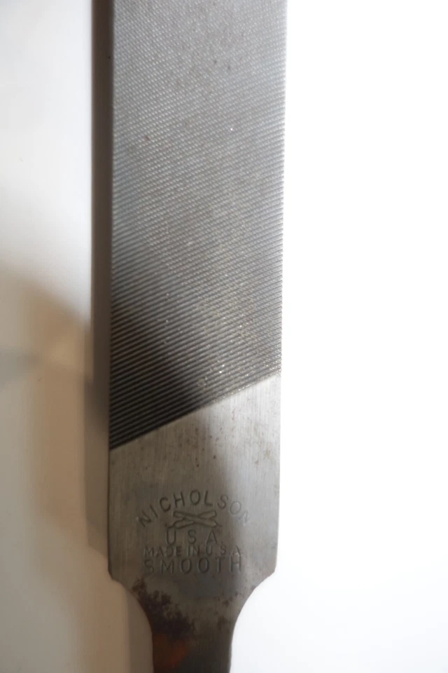 1 x Vintage Nicholson Half Round Smooth Hand File 8'' Made In USA - Image 2 of 4