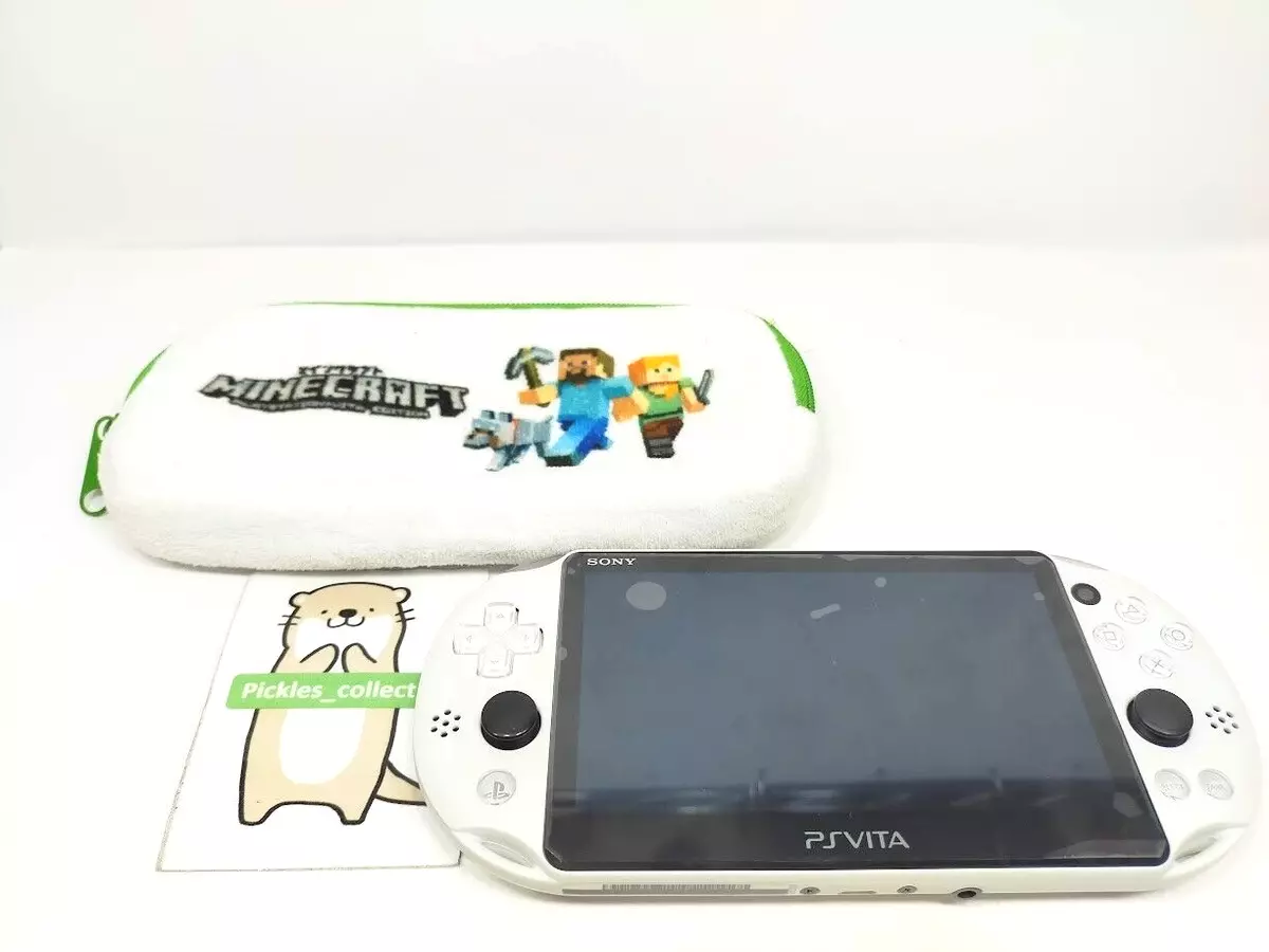 Sony PS Vita Minecraft Special Limited Edition PCHJ-0031 PSV Slim w/Case Tested