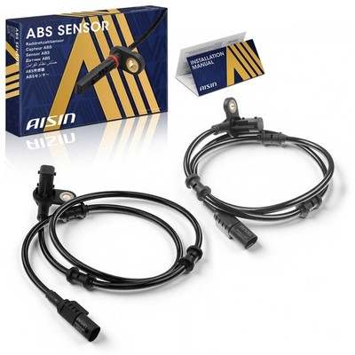AISIN Qty(2) Front ABS Wheel Speed Sensor for Mercedes-Benz W163 ML350 ML500