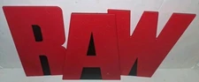 WWE RAW Entrance Sign Letters 30th Accessory Action Figure Mattel Elite