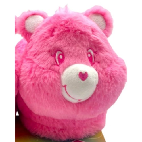 Carebears Slippers Womens Small Sz 5 / 6 Plush Pink Love-A-Lot Bear Faux Fur New - Picture 5 of 5