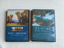 Scott L Christensen Painting DVD Lot Large Landscapes  Three Landscape Studies