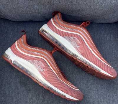NIKE AIR MAX 97 MENS UL '17 LX  VINTAGE CORAL/ WHITE SIZE 14