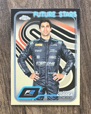 Juan Manuel Correa Portrait #34 DAMS - 2024 Topps Chrome Formula 1 F1 F2 Card NM