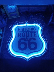 Route 66 Neon Clock | eBay