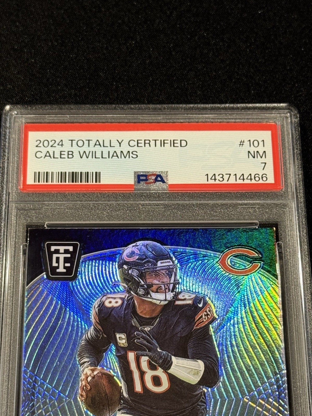 2024 Totally Certified Caleb Williams #101 PSA 7 view 2