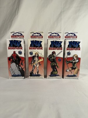 LOT OF 4 WIZKIDS INDY HERO CLIX BOSTER PACKS COLLECTIBLE MINIATURES GAME