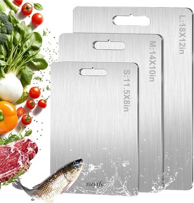 Titanium Cutting Board Set of 3, e Titanium Cutting Boards for