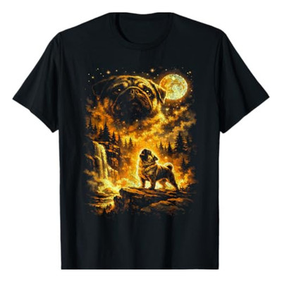 Pug Howling at Moon Sweatshirt T-shirt