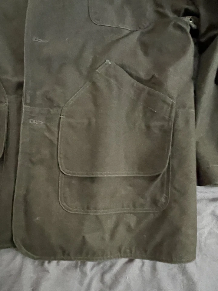 VTG LL Bean CQ93 XL Classic Upland Hunter Field Coat Saddle Bird Pouch Corduroy - Image 3 of 4