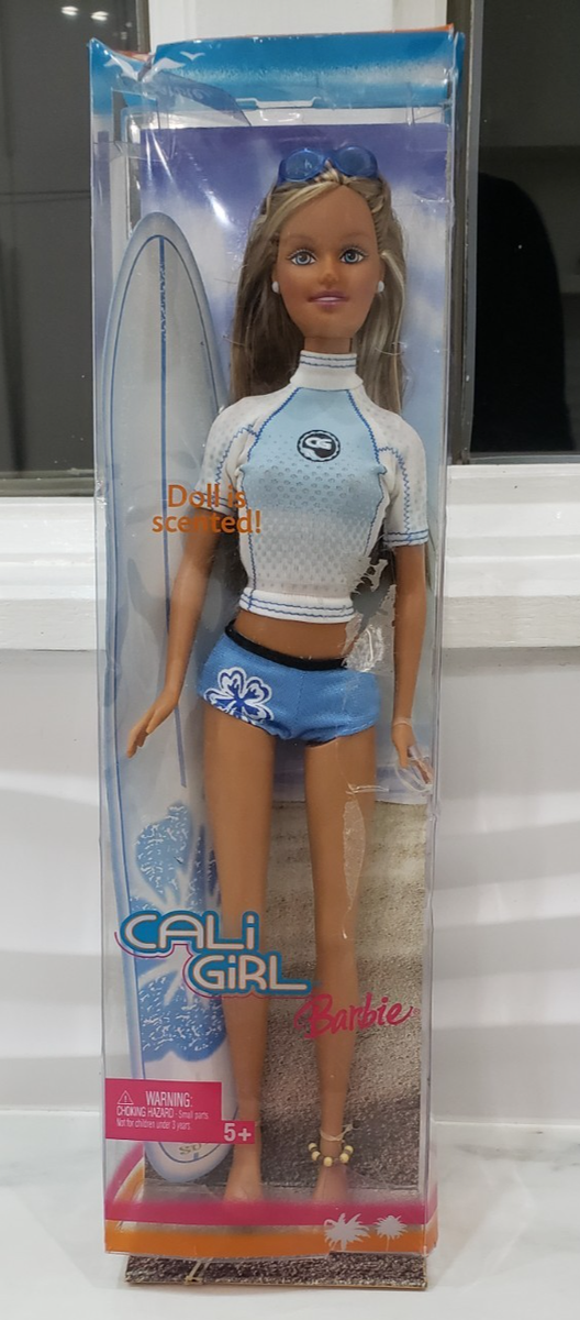 NEW Cali Girl 2004 Barbie TERESA Surfer Scented Swimsuit Doll