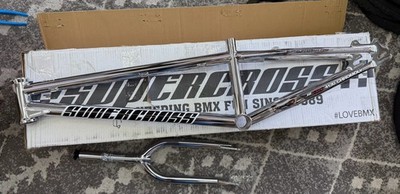 Supercross BMX SX450 XXXL OS20  Frame Racing Show Chrome Bike Bicycle W/ Fork