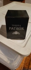 Tequila Patron Rocks Lowball Bubble Square Glass 3D Bee - 10 Oz