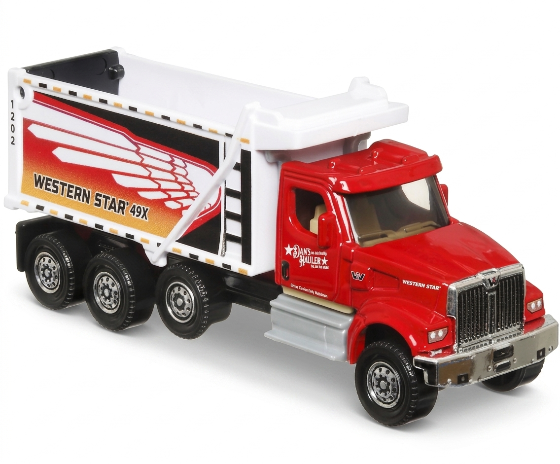 🔥 Matchbox Working Rigs Western Star 49X Dump Truck 16/16 Red New