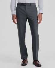 Michael Kors Men's Green Classic-Fit Wool-Blend Suit Pants Size 36W 30L