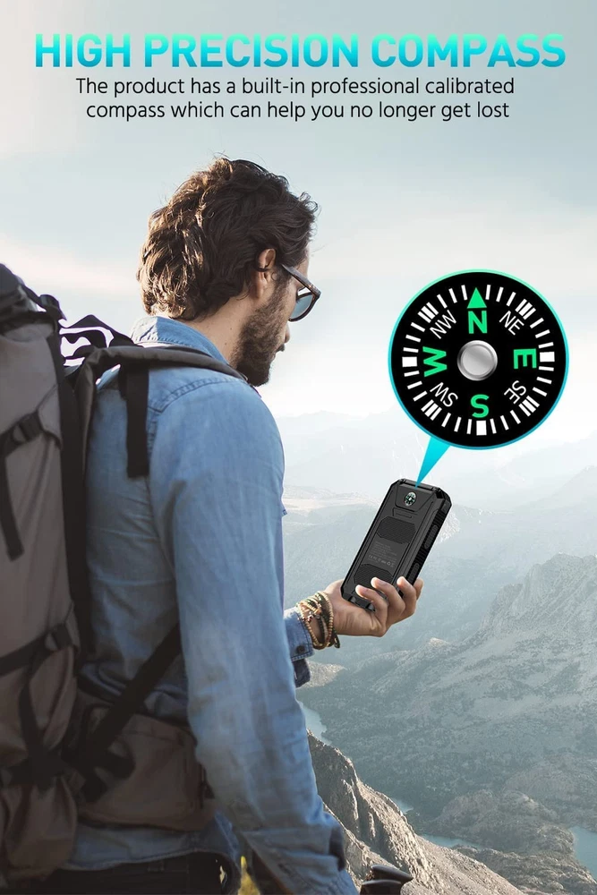 Power-Bank-Portable-Charger-Solar - 36800mAh Waterproof Portable External Bac... Power-Bank-Portable-Charger-Solar - 36800mAh Waterproof Portable External Bac...