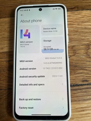Xiaomi Redmi Note 12 5G 8GB 256GB Unlocked
